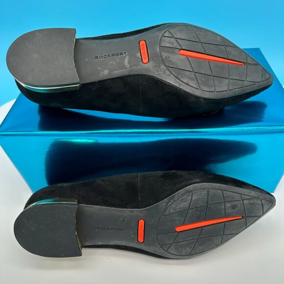 Rockport Women's TM Zuly Luxe Loafer Pointed Toes Shoes, Size 8, Black‎ - Picture 7 of 10